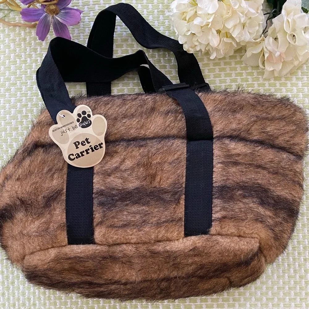 🐾🐩Pet Carrier Faux Fur🐈‍⬛🐾